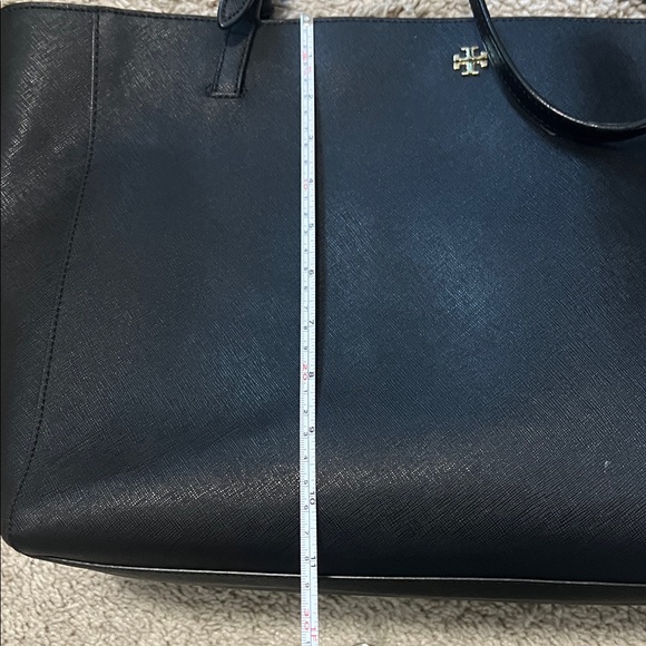 Tory Burch Black Tote with Gold Accents - Picture 14 of 14